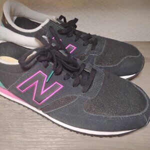 New Balance 420 Classic Suede Sneaker WL420KFD Black Pink Teal | Womens Size 10